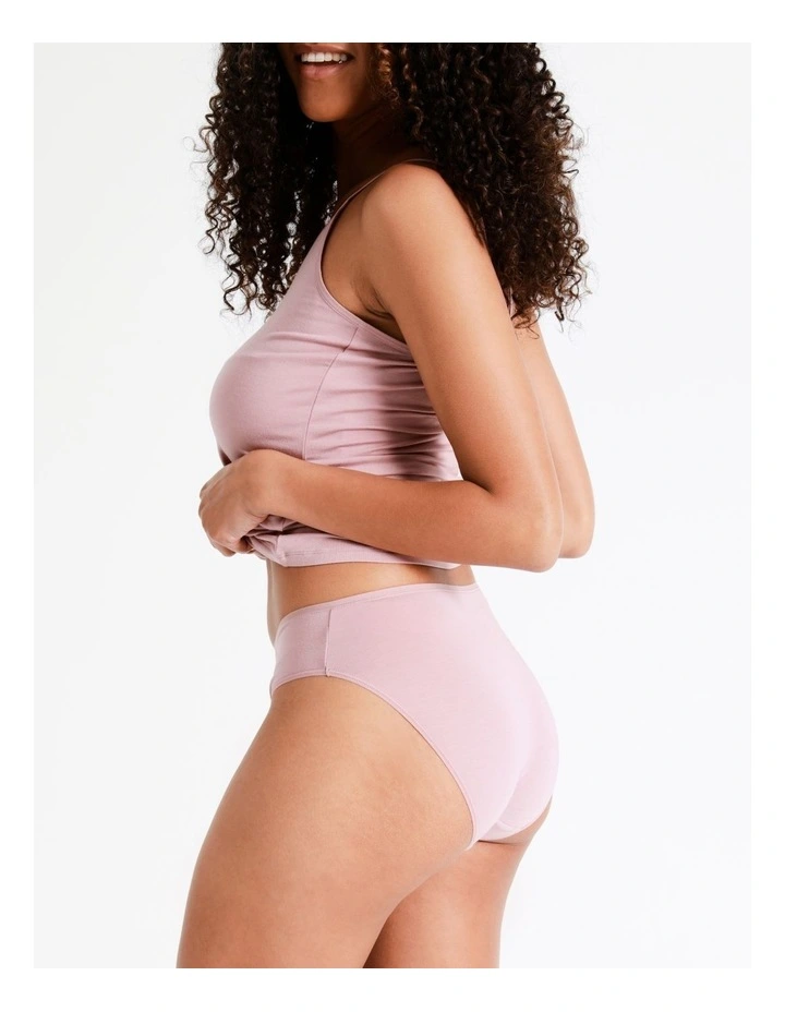 Modal High Cut Brief in Pink