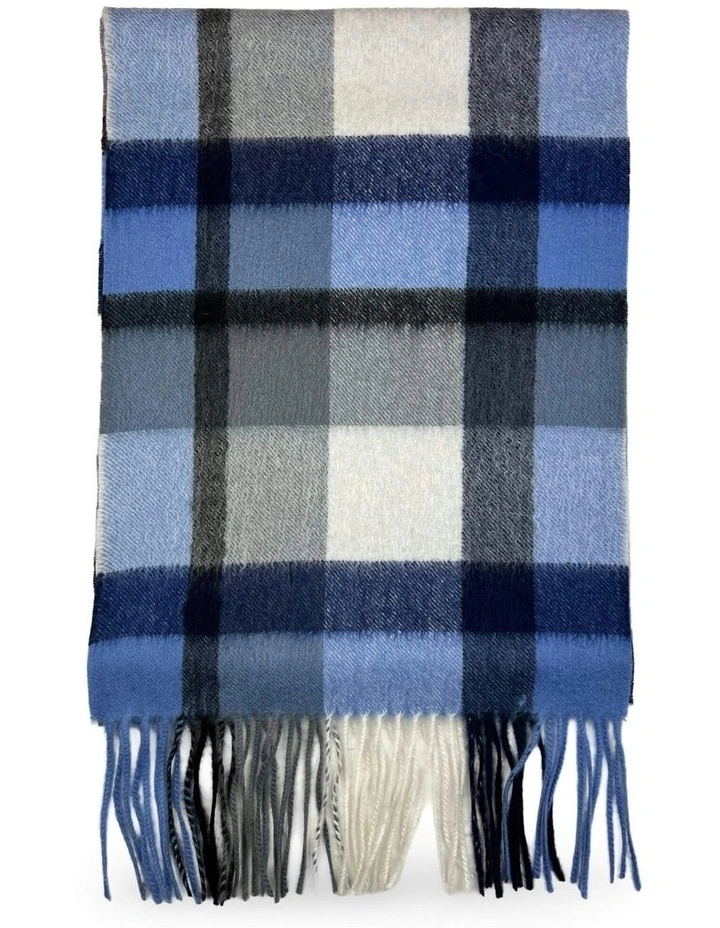 Asmund Check Scarf in Blue