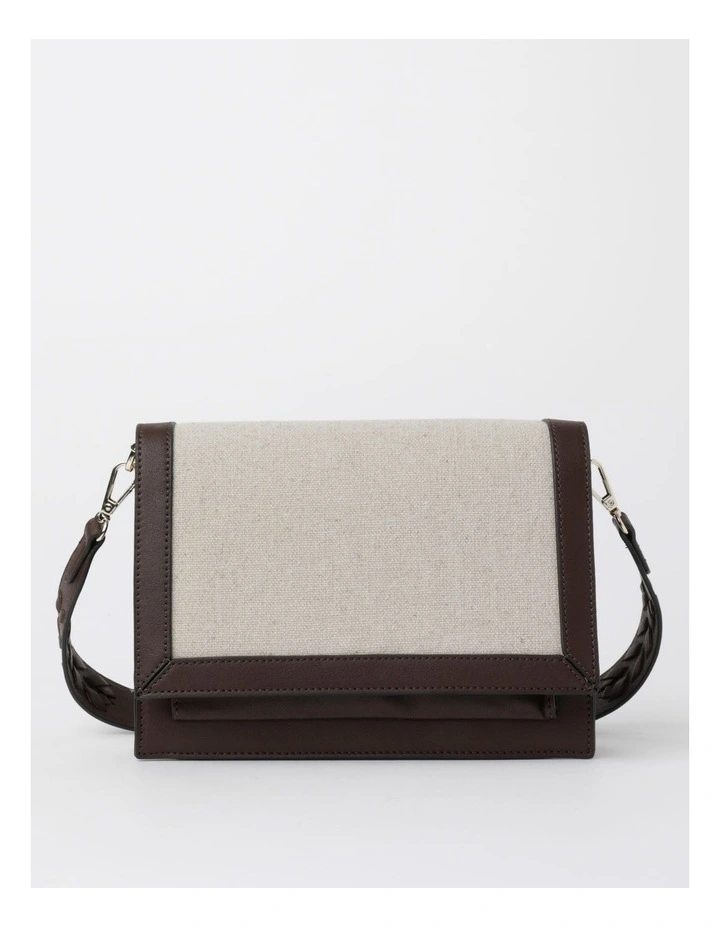 Tulsa Shoulder Bag in Chocolate/Natural
