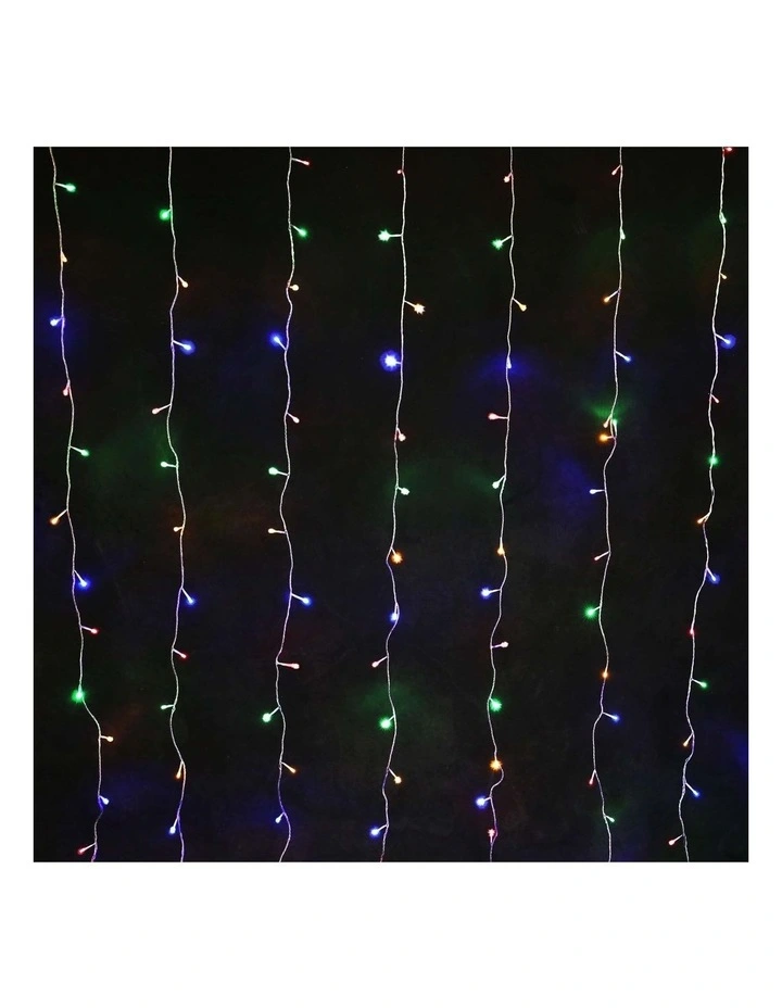 Solar Powered 160 LED Curtain Light