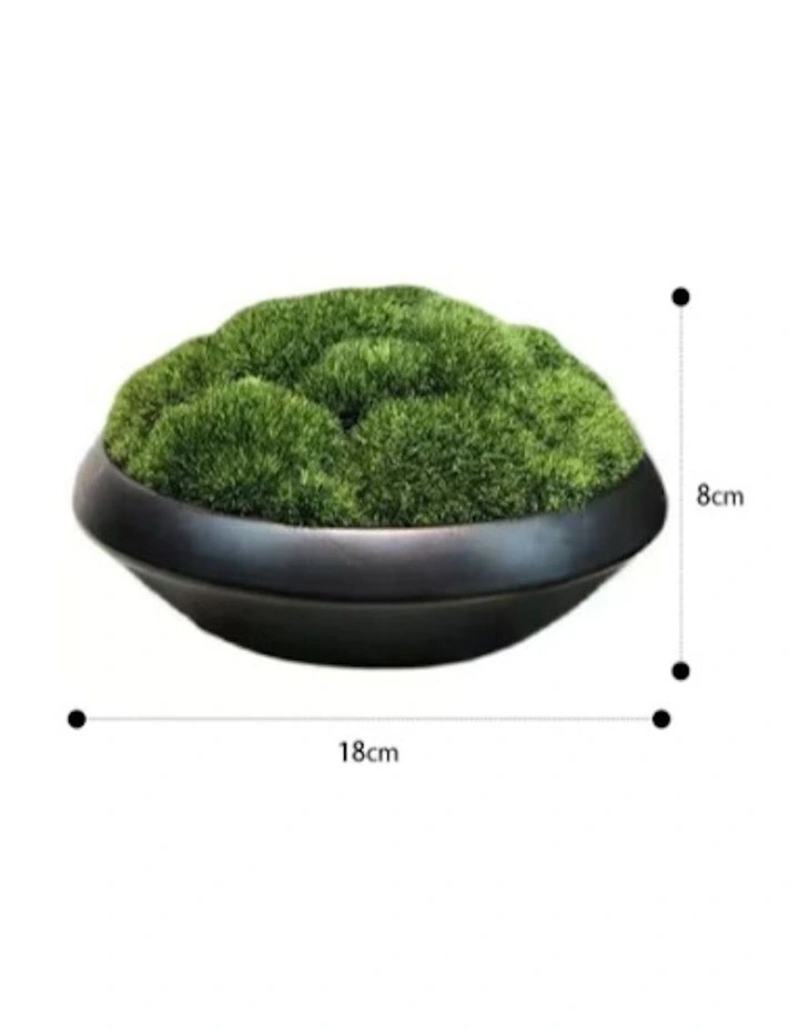 Artificial Moss Bowl Bonsai Arrangement