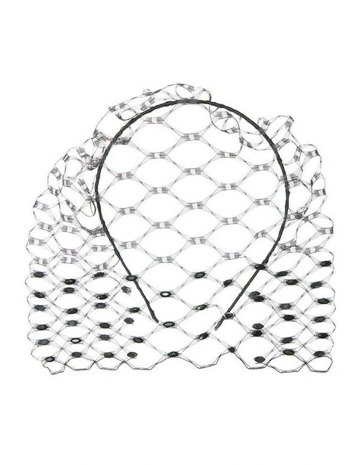 Magdalena Headpiece in Black
