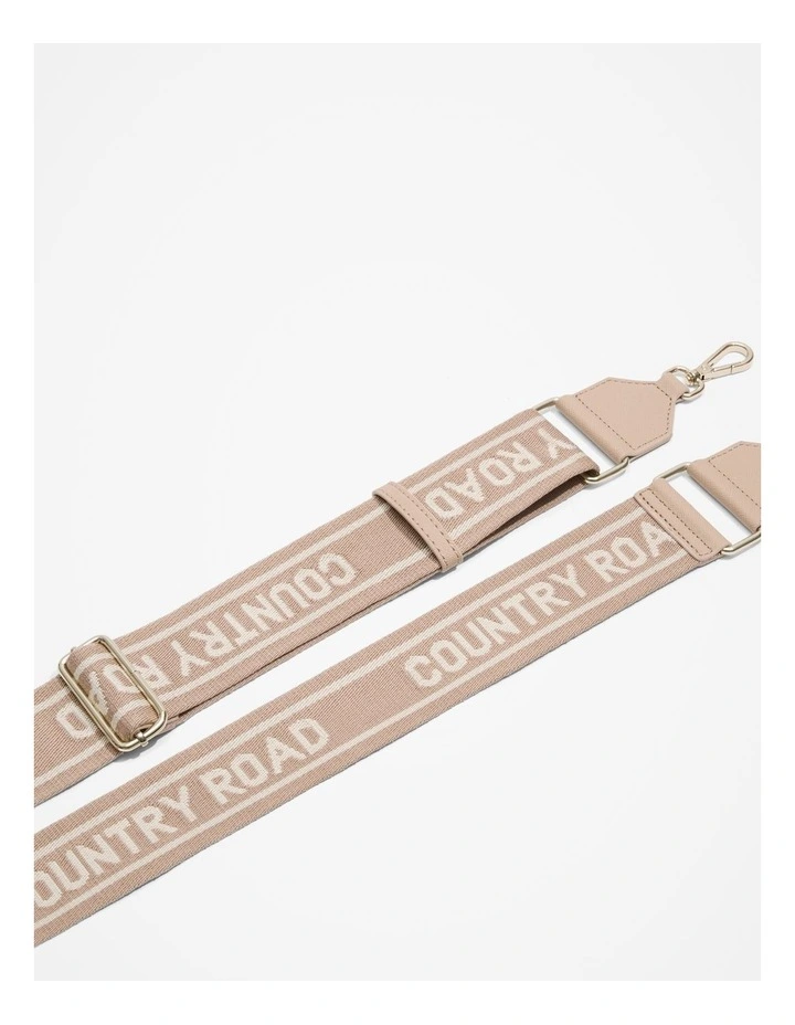 Branded Bag Strap in Sand