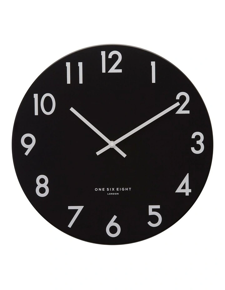 JACKSON Black 30cm Silent Wall Clock