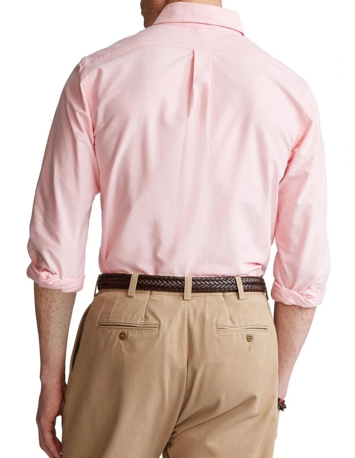 Custom Fit Oxford Shirt in Pink