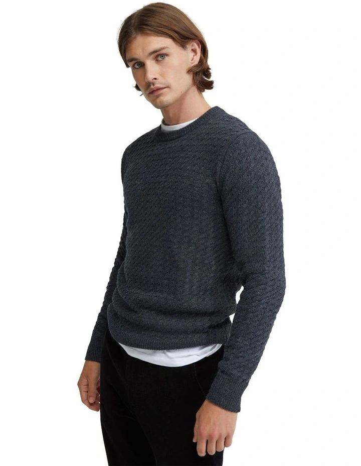 Otto Cable Knit in Charcoal