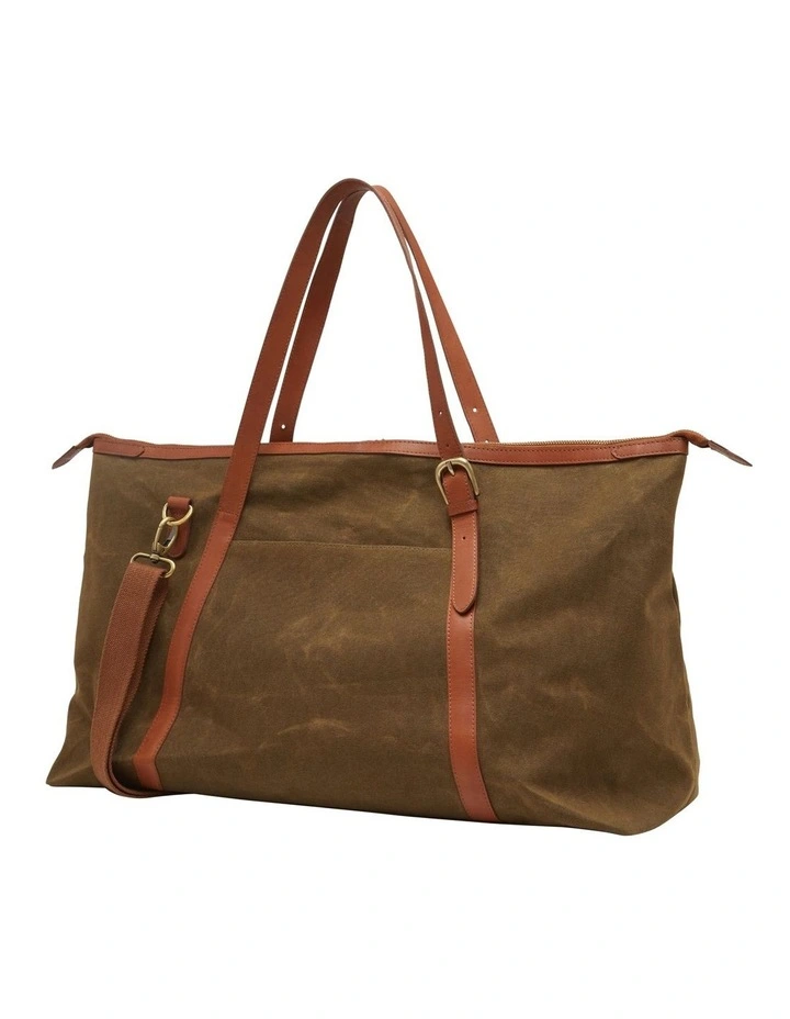 Billingham Weekend Holdall in Olive/Tan Leather