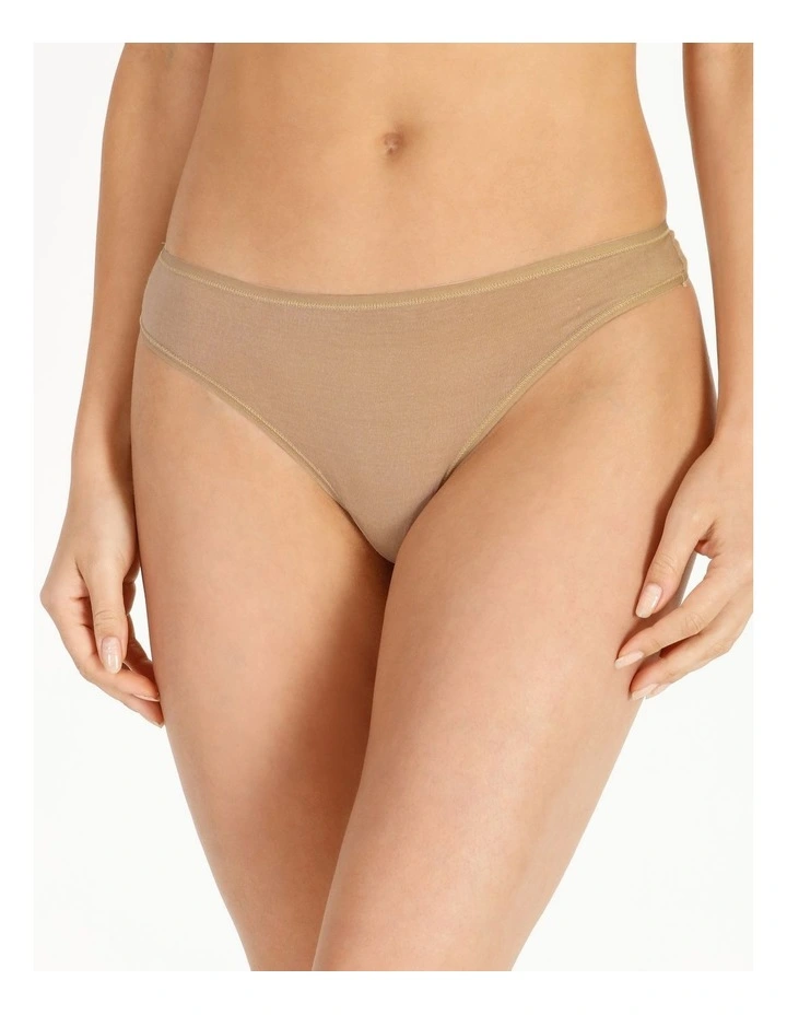 Modal G-String in Beige