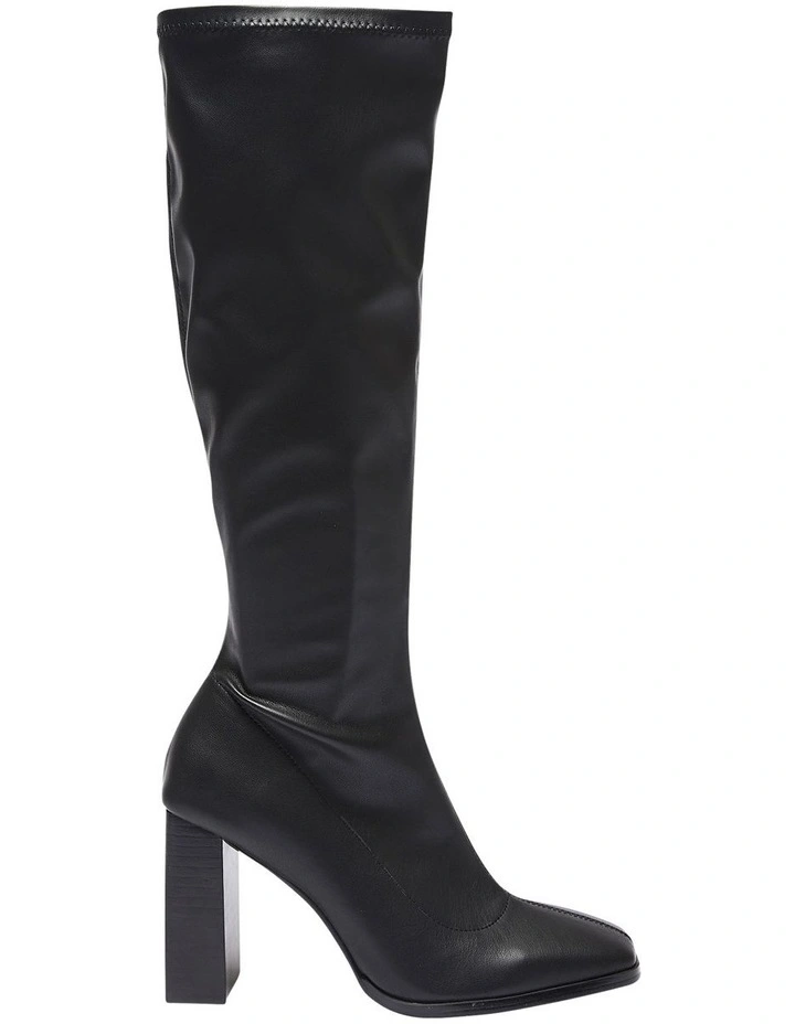 Damsel Boots In Black Stretch