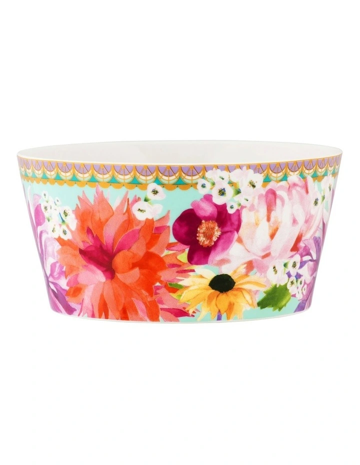 Teas & C's Dahlia Daze Bowl Set of 2 Gift Boxed 12cm in Multi