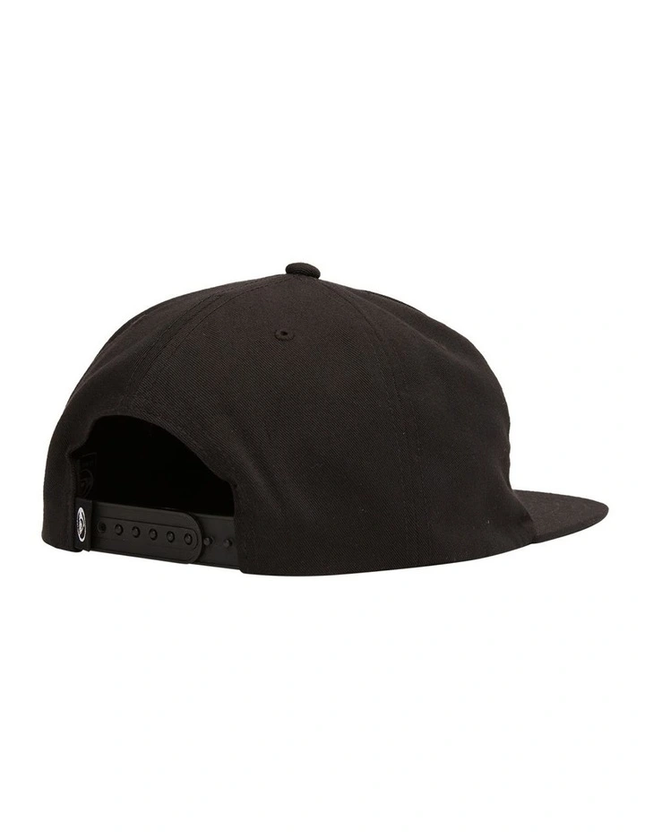 Saturn Strapback Cap in Black