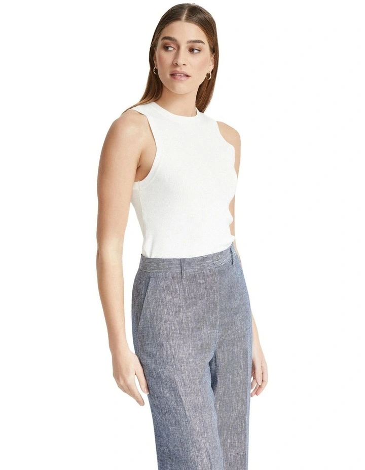 Angelica Knitted Tank in Ivory