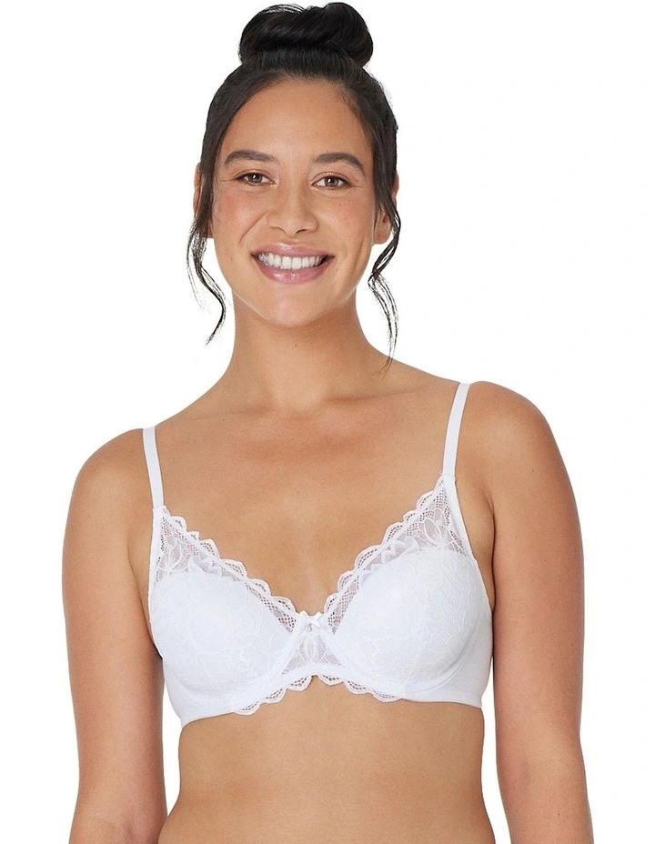 Embrace Full Coverage Contour Bra in White