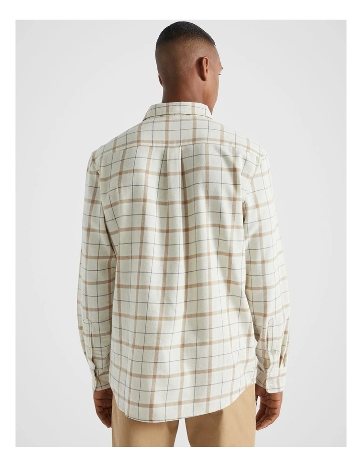 Brushed Check Flannel Shirt in Multi