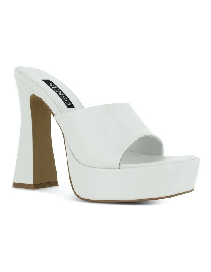 Tillee Heeled Mules in Marzipan