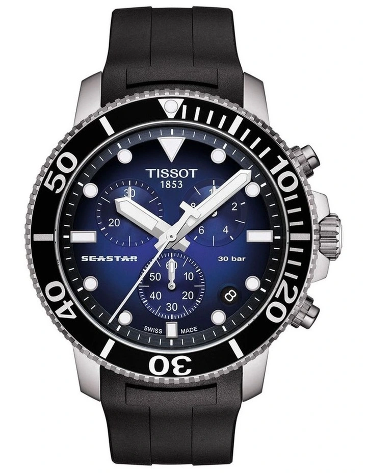 Seastar 1000 Chronograph T1204171704100 Watch in Blue