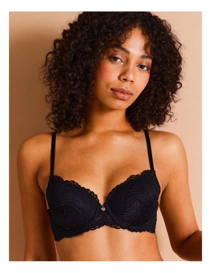 Harlow Lace T-shirt Bra in Black