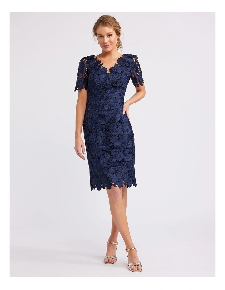 Lady Trina Dress in Navy