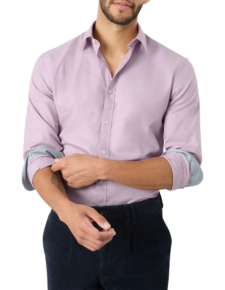 Colton Check Shirt in Cherry