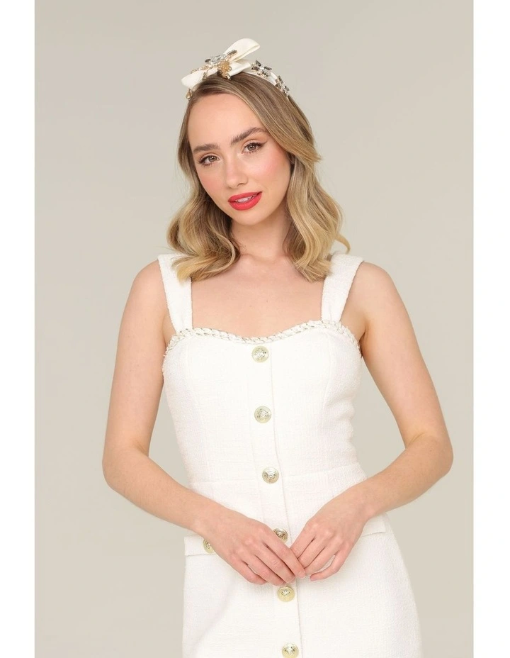 Bridgette Headpiece in Cream