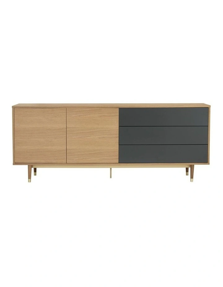 Houston Sideboard 200cm Natural & Grey