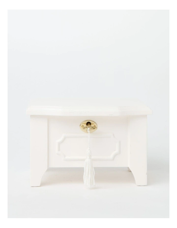 Classic Lock Jewel Box In White