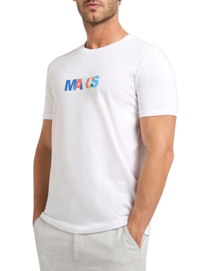 Logo Graphic Tee in White