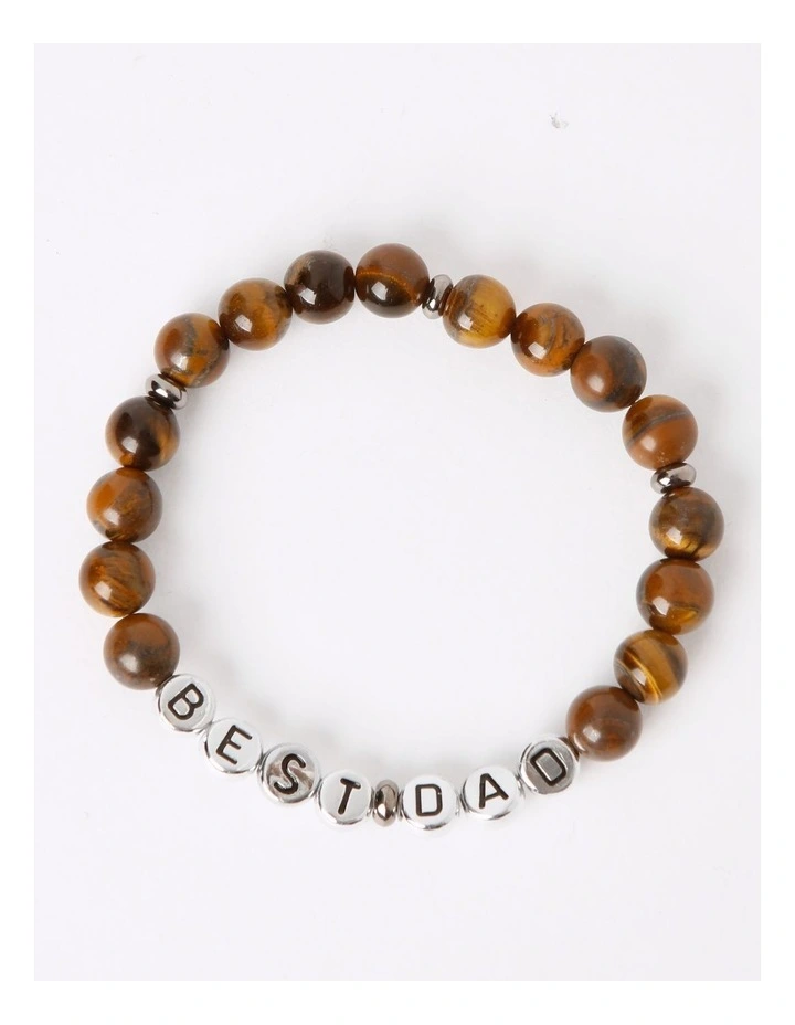 Father's Day Bracelet in Brown