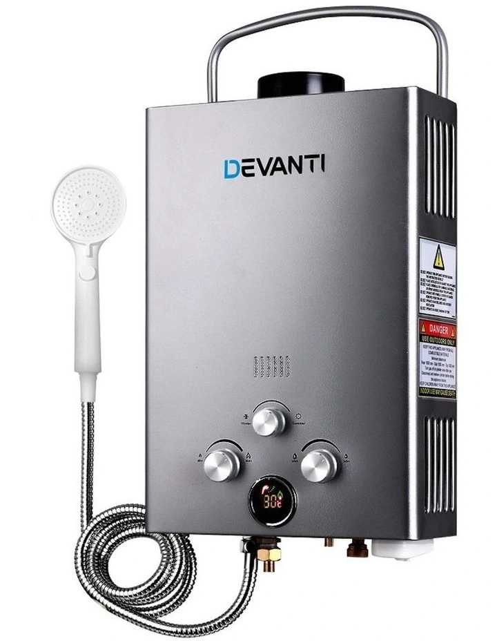 Gas Hot Water Heater in Grey