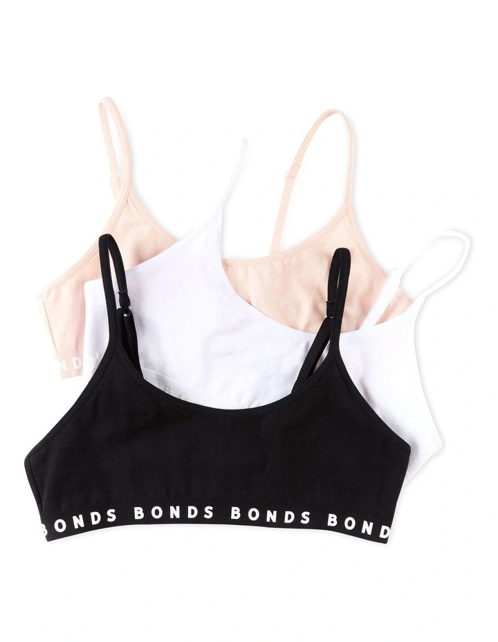 Hipster Scoop Crop 3 Pack (Sizes 8-16) in Multi