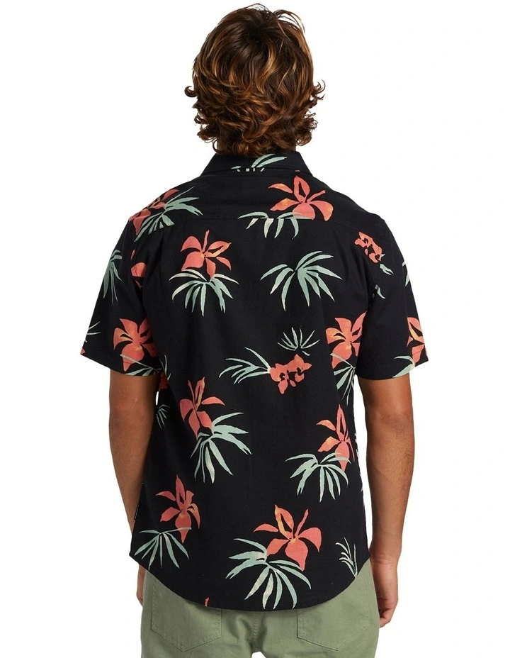 Apero Classic Short Sleeve Shirt in Black