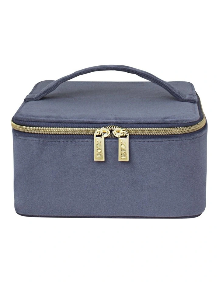 Luxe Velvet Large Jewellery Cube in Storm