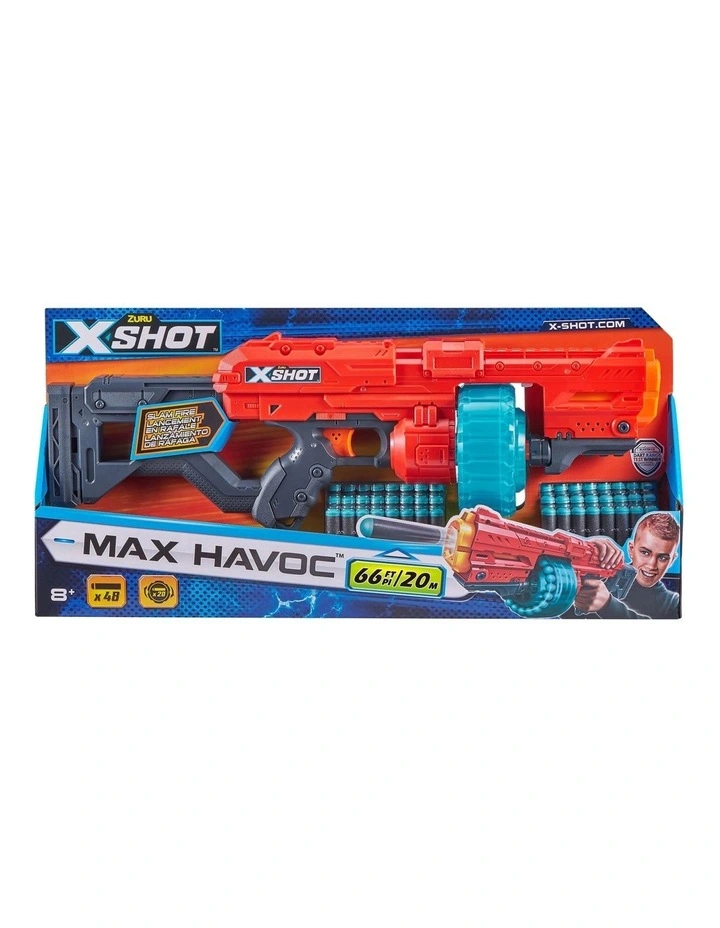 X-Shot Excel Max Havoc Foam Dart Blaster With Slam Fire