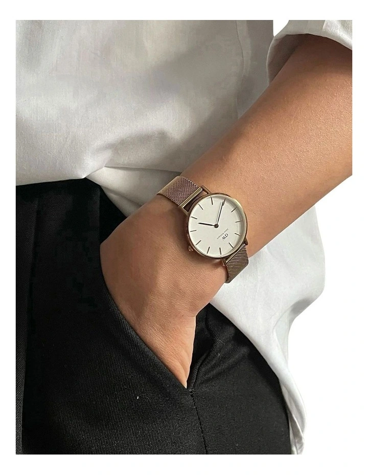 Petite 36 Melrose Stainless Steel Quartz Watch in Rose Gold