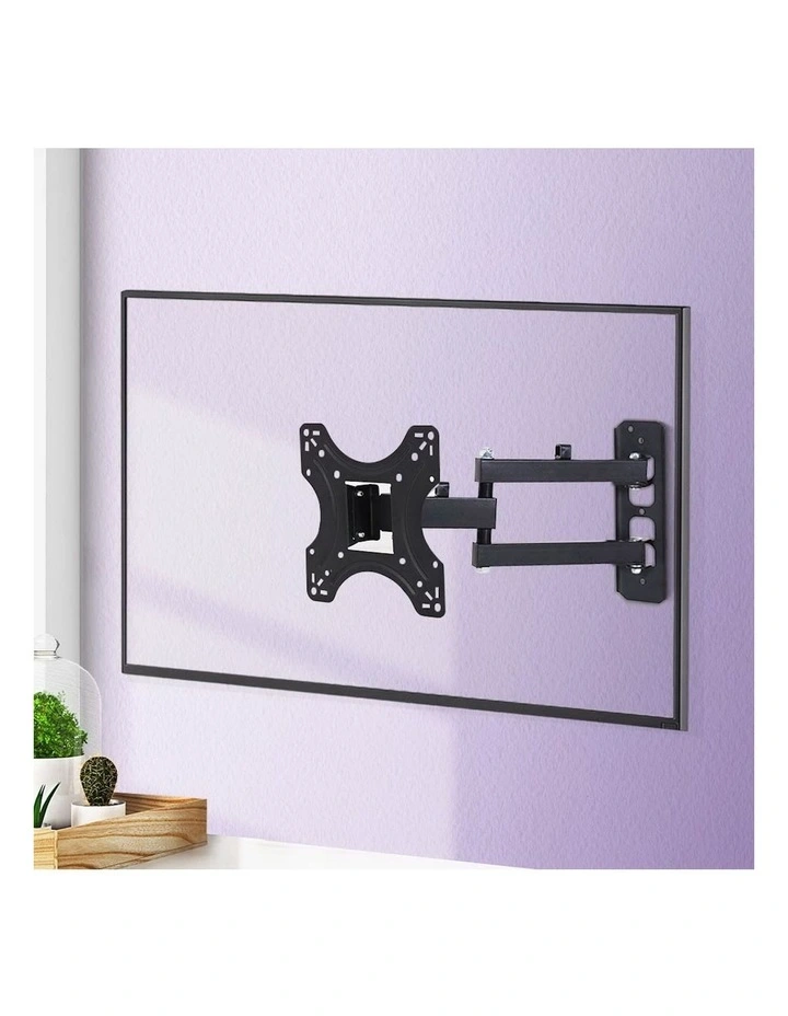 TV Wall Mount Bracket Tilt Swivel Full Motion 32 37 42inch in Black