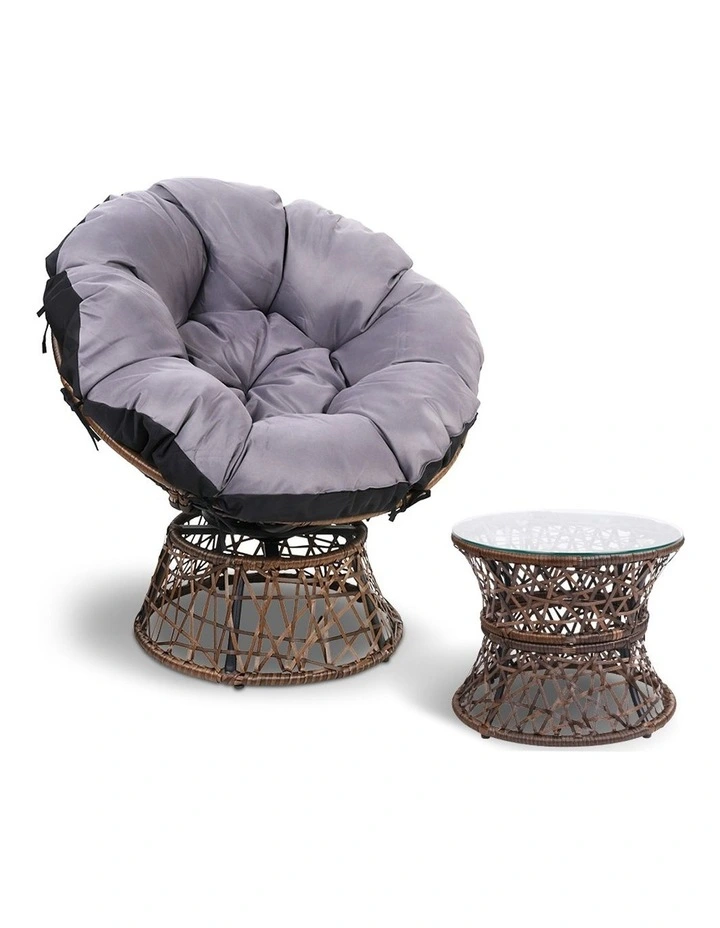 Papasan Swivel Chair