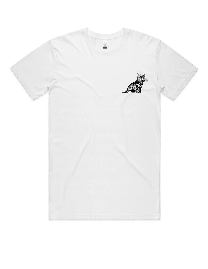 Tasmanian Devil Pocket Print T-Shirt in White