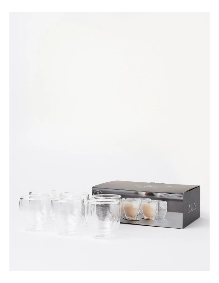 Double Wall Glass 250ml Set of 6