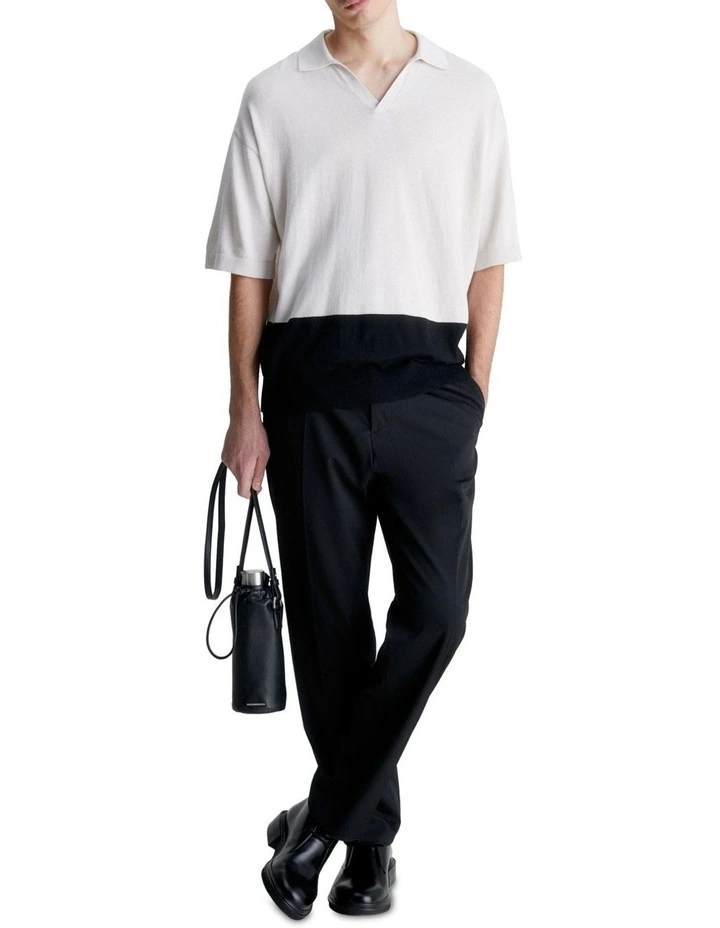 Cotton Coolmax Comfort Short Sleeve Polo in Beige