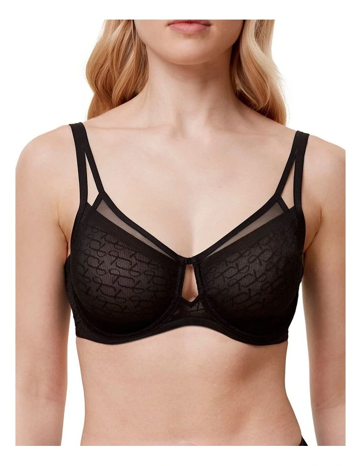 Signature Sheer W01 EX Bra in Black