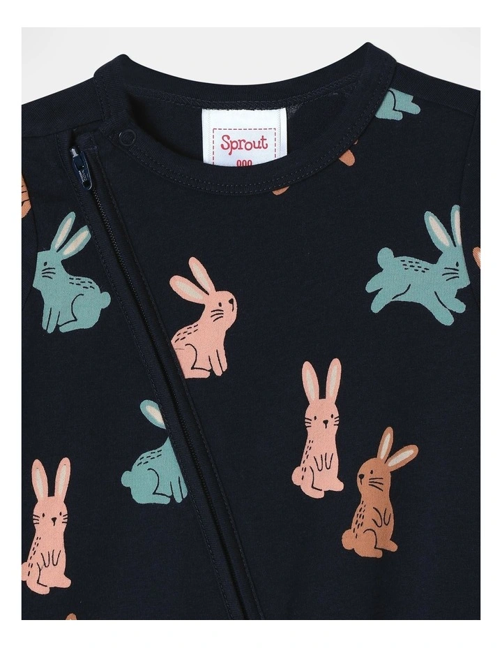 Essential Jersey Bunny Coverall in Navy