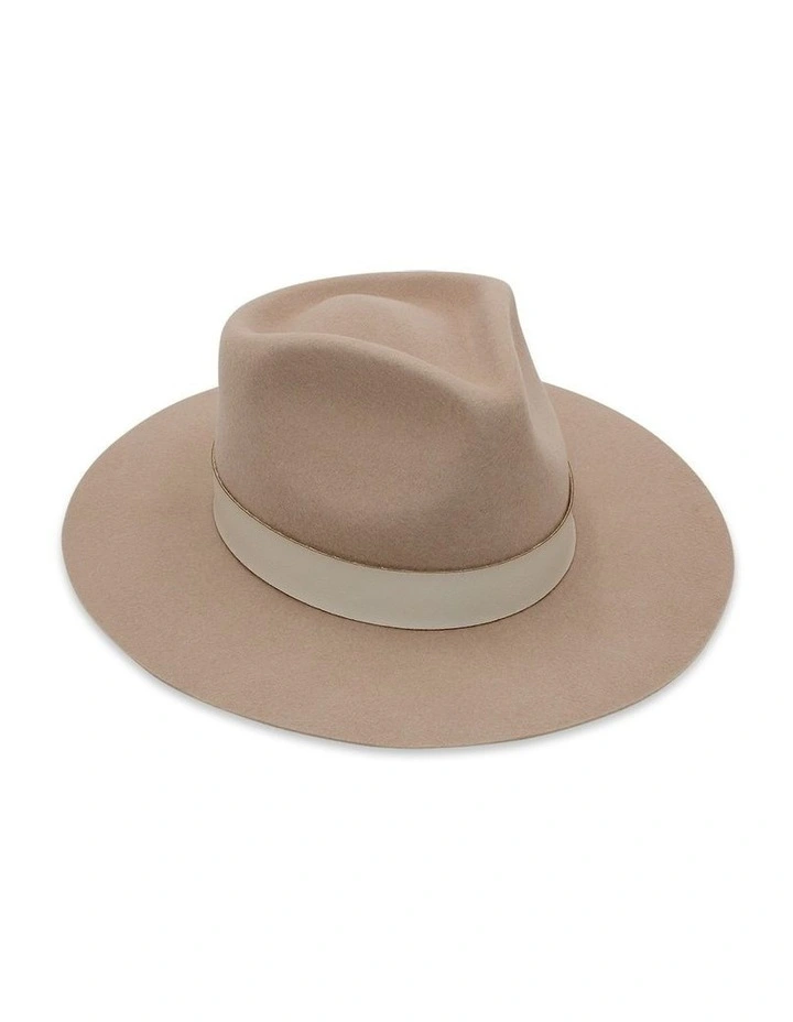 Calliope Wool Fedora in Oatmeal
