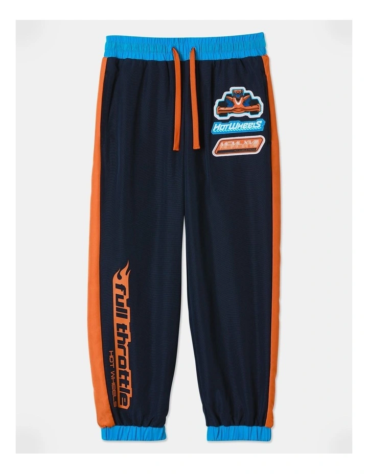 Hot Wheels Parachute Trackpant in Navy