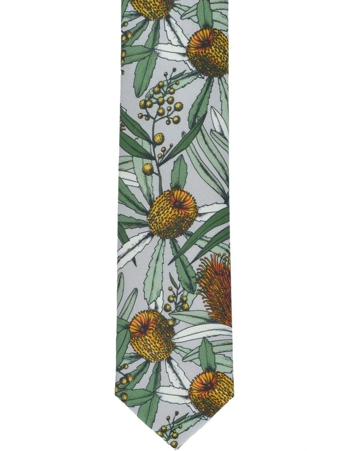 Banksia Tie Gift Set in Grey