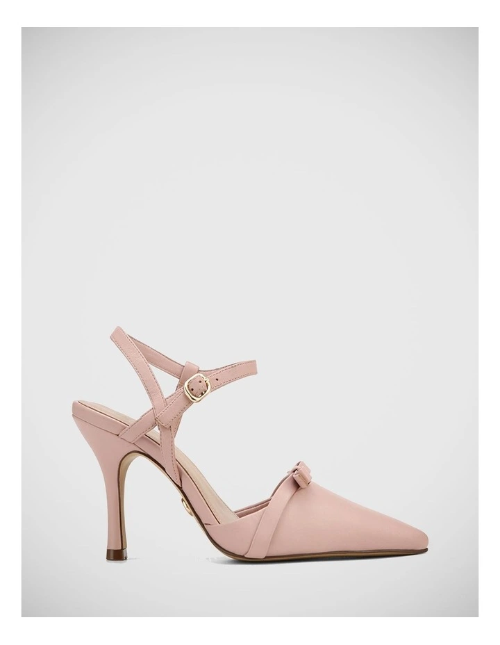 Tanika Leather Stiletto Heels in Blush