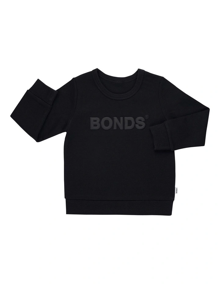 Tech Sweats Pullover (3-7 Years) in Black