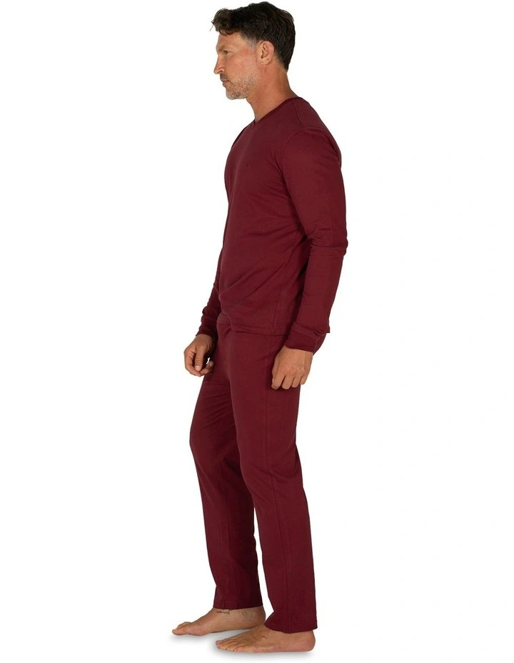 Essential Knit Pyjama Set in Raspberry