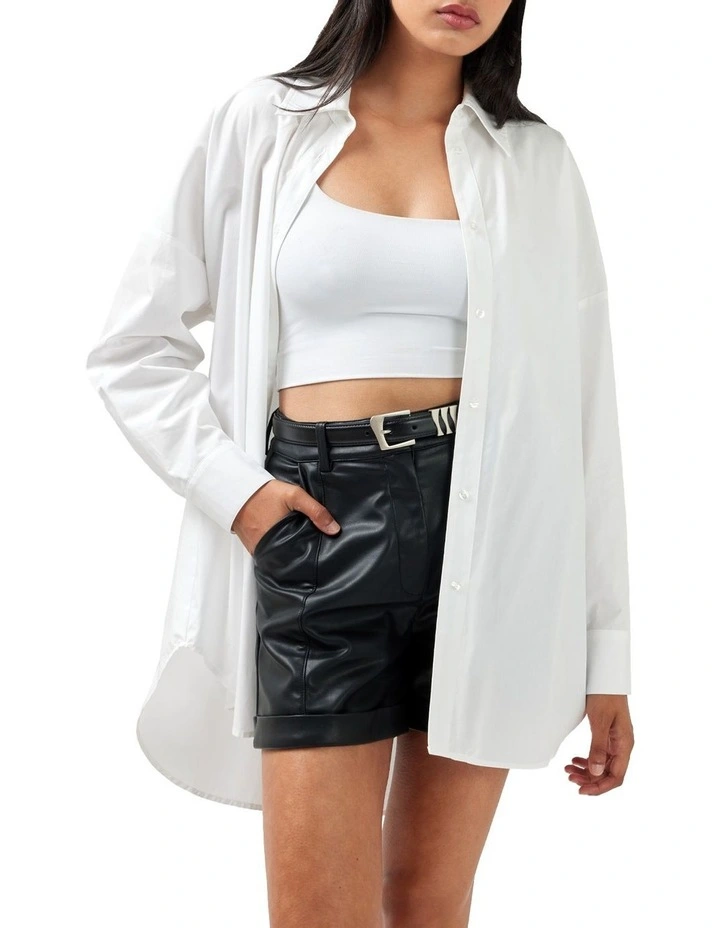 Into You Oversized Shirt in White