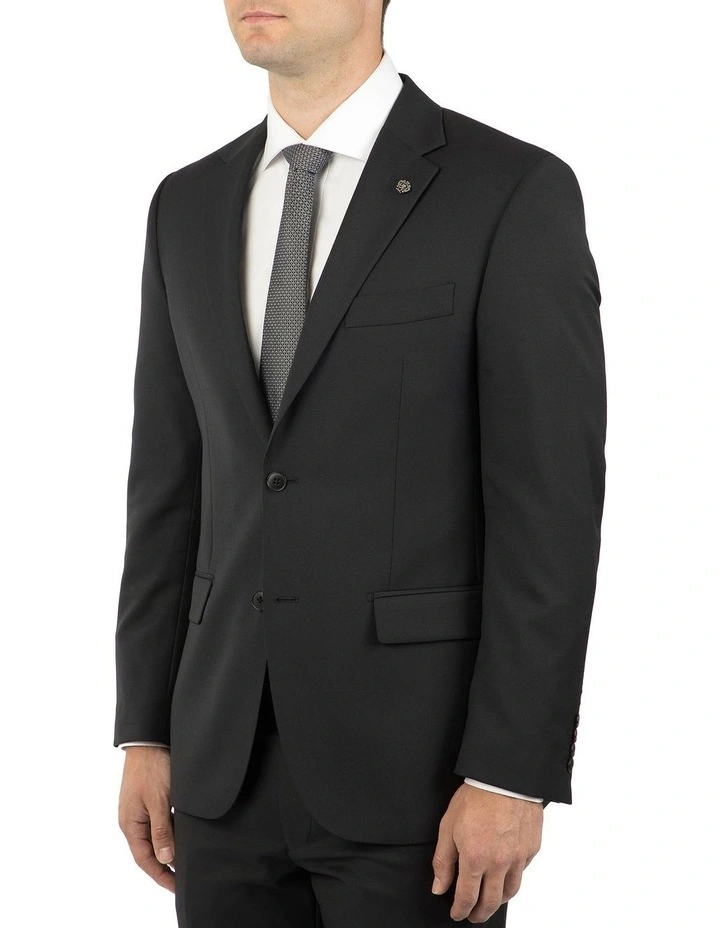 Modern Fit Hardwick Black Jacket F262