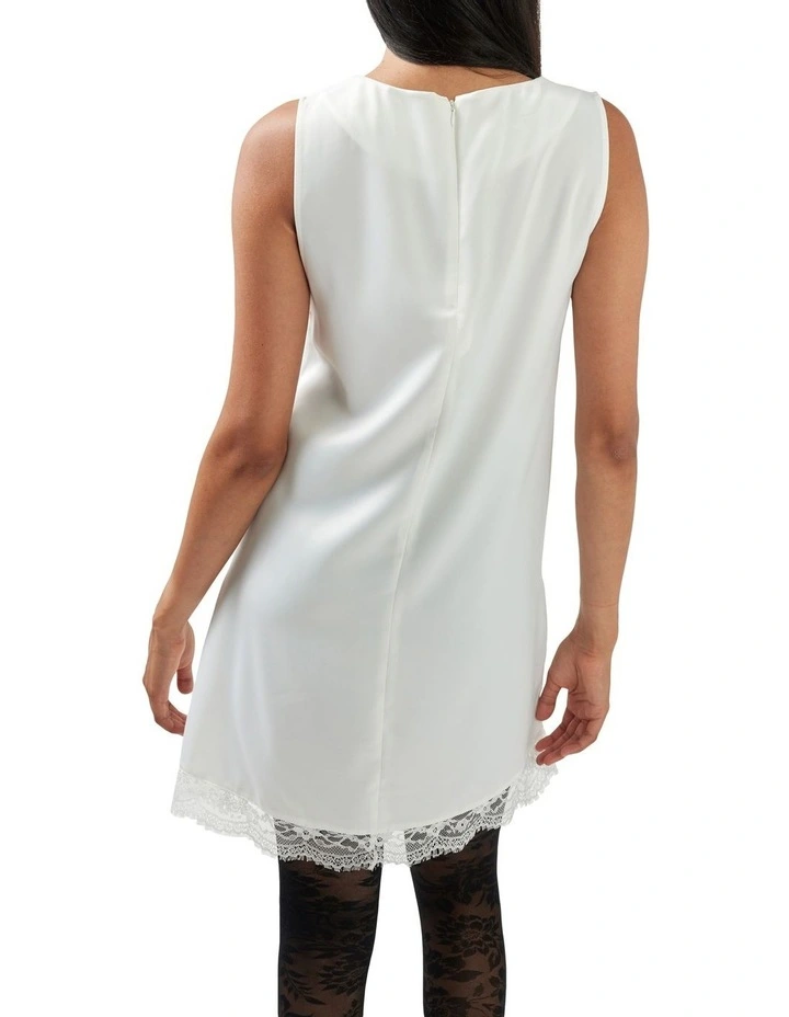 After Party Lace Mini Dress in White